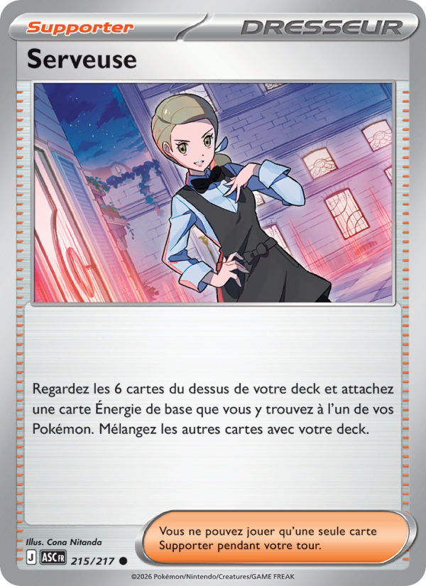 Serveuse 215 — Erhabene Helden (French Pokémon TCG card)