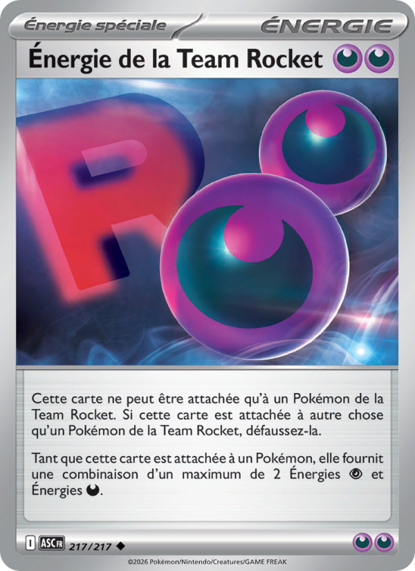 Énergie de la Team Rocket 217 — Erhabene Helden (French Pokémon TCG card)