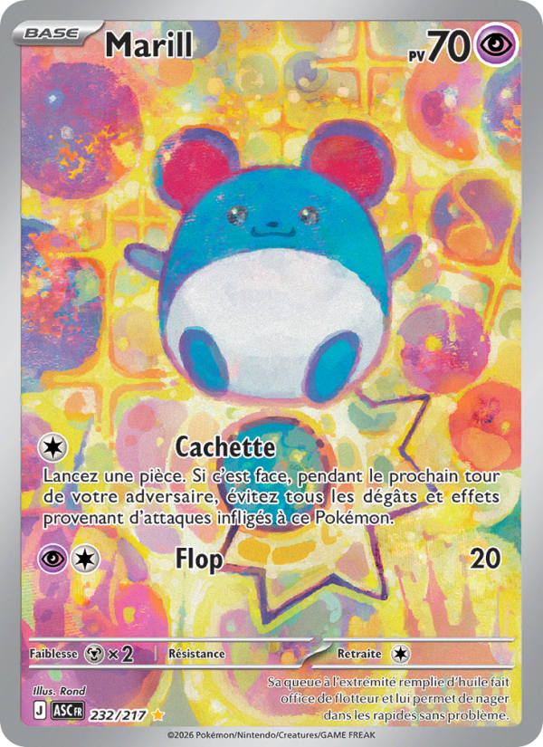 Marill 232 — Erhabene Helden (French Pokémon TCG card)