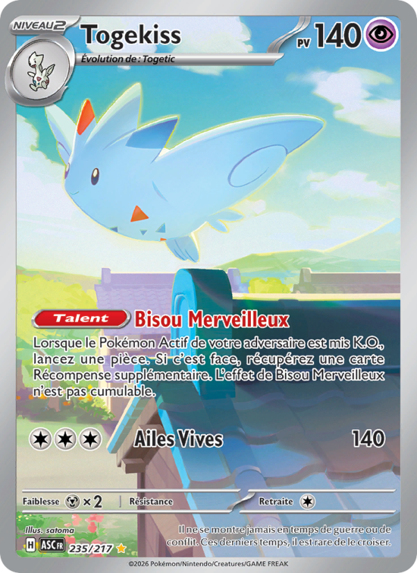 Togekiss 235 — Erhabene Helden (French Pokémon TCG card)