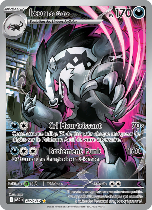 Ixon de Galar 245 — Erhabene Helden (French Pokémon TCG card)