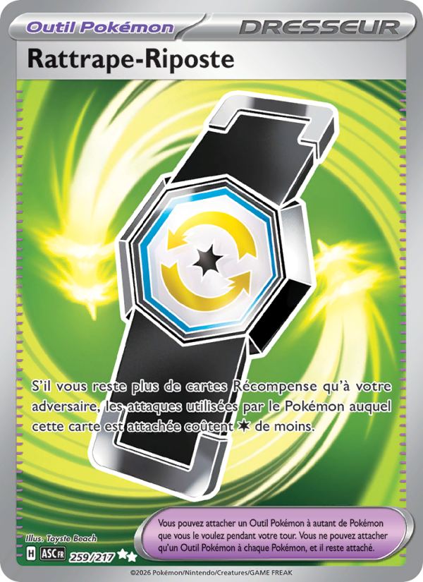 Rattrape-Riposte 259 — Erhabene Helden (French Pokémon TCG card)