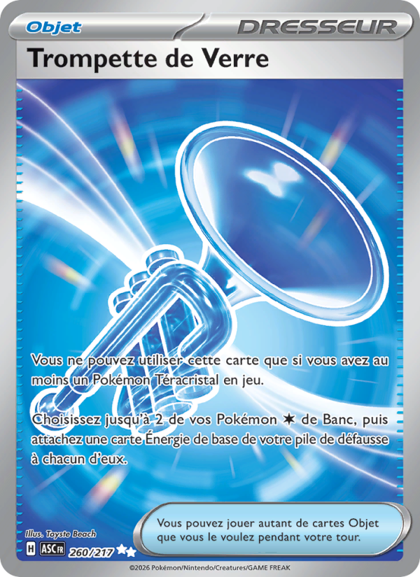 Trompette de Verre 260 — Erhabene Helden (French Pokémon TCG card)