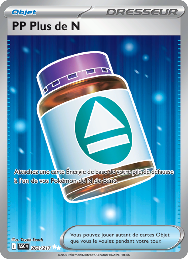 PP Plus de N 262 — Erhabene Helden (French Pokémon TCG card)