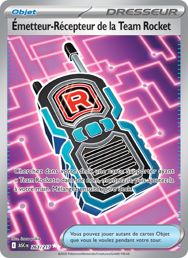Émetteur-Récepteur de la Team Rocket 263 — Erhabene Helden (French Pokémon TCG card)