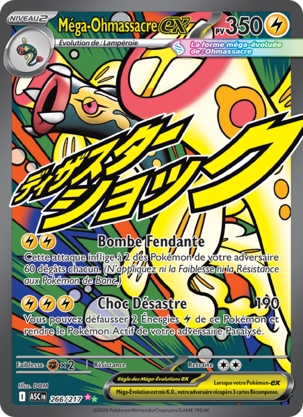 Méga-Ohmassacre-ex 266 — Erhabene Helden (French Pokémon TCG card)