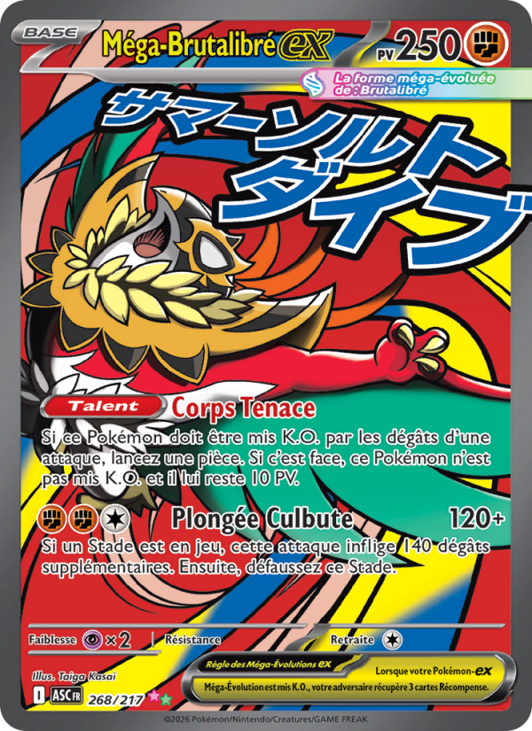 Méga-Brutalibré-ex 268 — Erhabene Helden (French Pokémon TCG card)