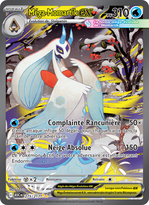 Méga-Momartik-ex 275 — Erhabene Helden (French Pokémon TCG card)