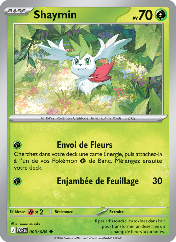 Shaymin 003 — Optimale Ordnung (French Pokémon TCG card)