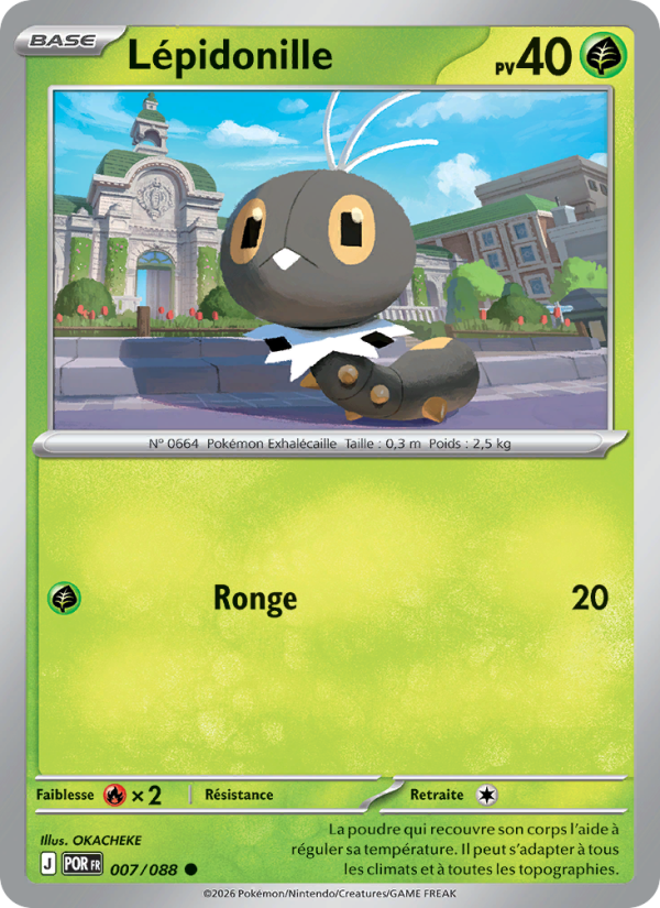 Lépidonille 007 — Optimale Ordnung (French Pokémon TCG card)