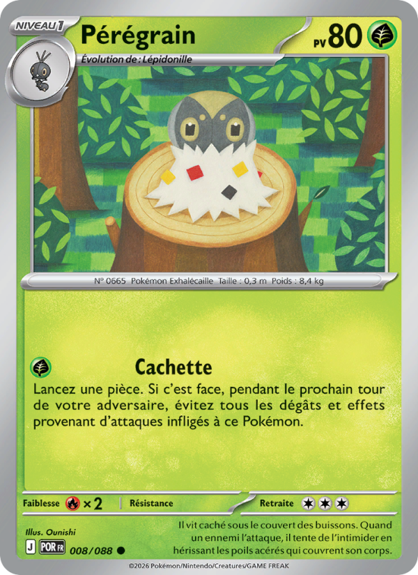 Pérégrain 008 — Optimale Ordnung (French Pokémon TCG card)