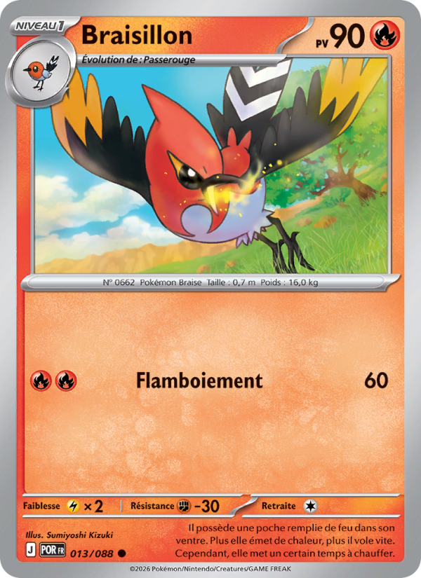Braisillon 013 — Optimale Ordnung (French Pokémon TCG card)