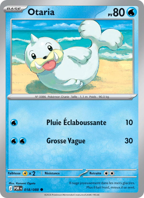 Otaria 018 — Optimale Ordnung (French Pokémon TCG card)