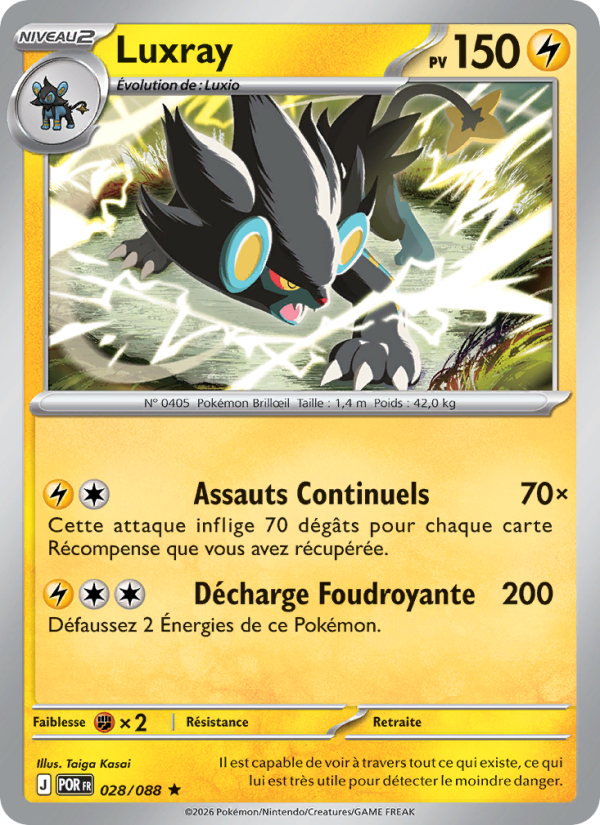 Luxray 028 — Optimale Ordnung (French Pokémon TCG card)