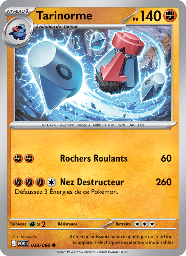Tarinorme 038 — Optimale Ordnung (French Pokémon TCG card)