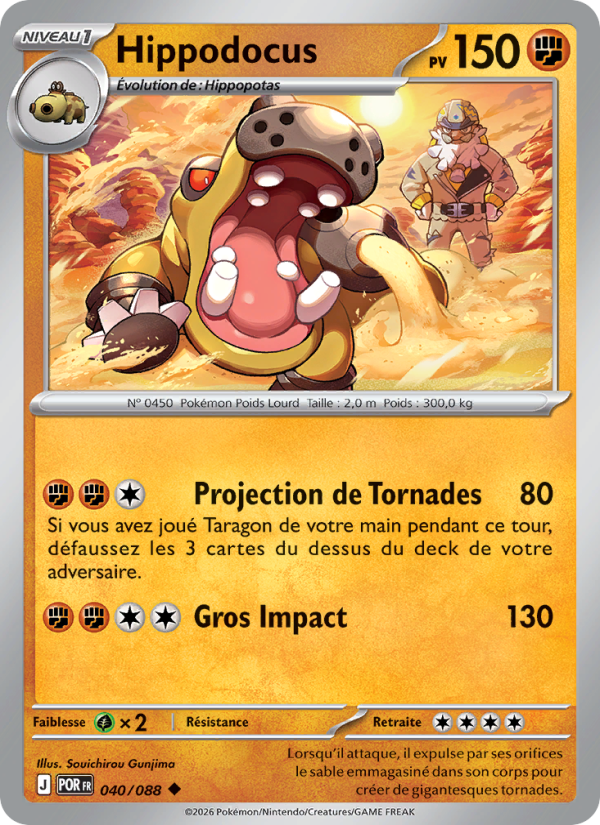 Hippodocus 040 — Optimale Ordnung (French Pokémon TCG card)