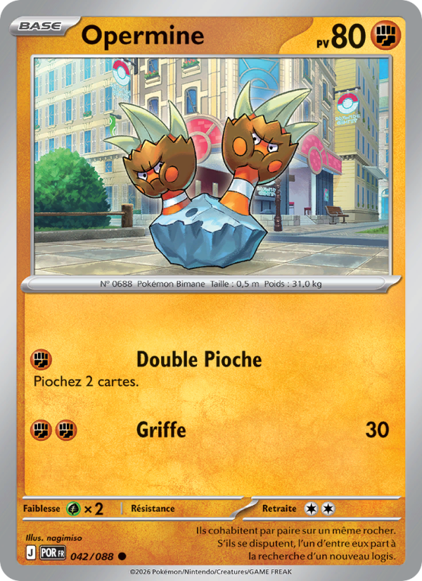 Opermine 042 — Optimale Ordnung (French Pokémon TCG card)