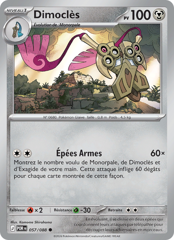 Dimoclès 057 — Optimale Ordnung (French Pokémon TCG card)