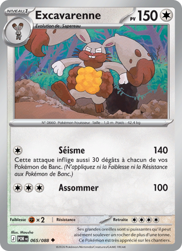 Excavarenne 065 — Optimale Ordnung (French Pokémon TCG card)