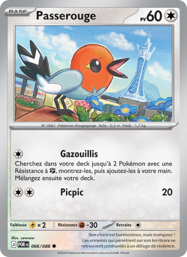 Passerouge 066 — Optimale Ordnung (French Pokémon TCG card)