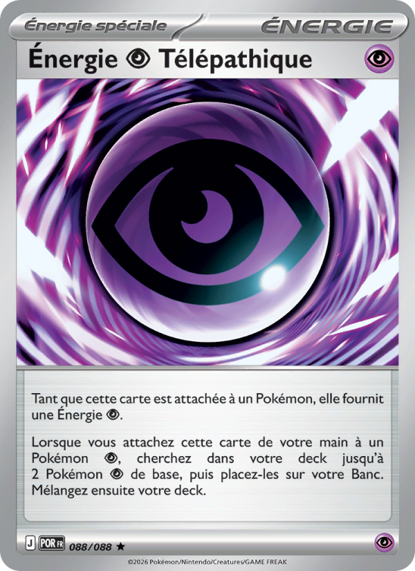 Énergie Psychic Télépathique 088 — Optimale Ordnung (French Pokémon TCG card)