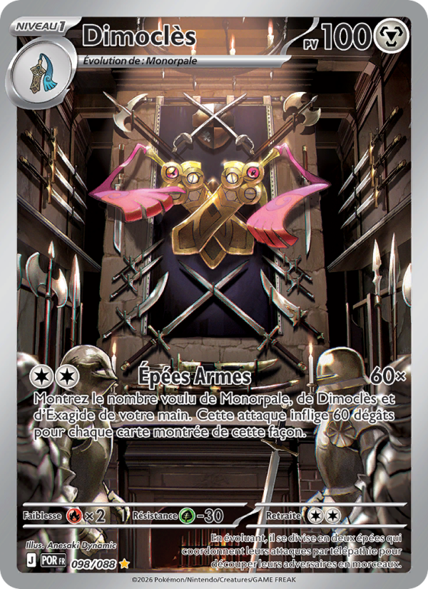 Dimoclès 098 — Optimale Ordnung (French Pokémon TCG card)