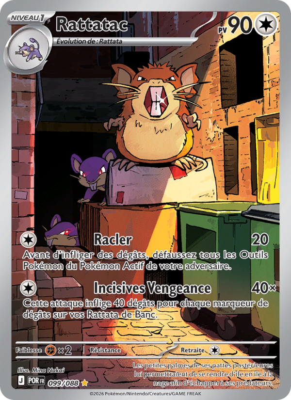 Rattatac 099 — Optimale Ordnung (French Pokémon TCG card)
