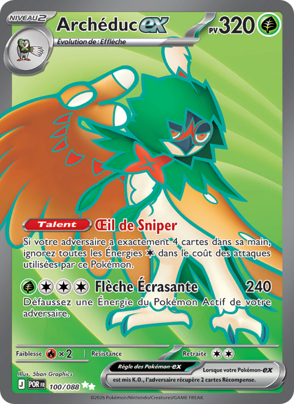 Archéduc-ex 100 — Optimale Ordnung (French Pokémon TCG card)