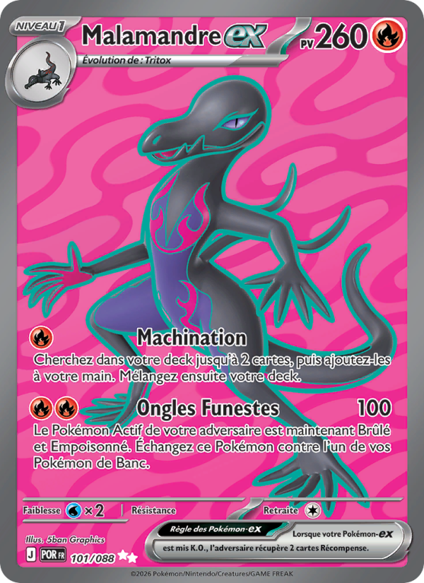Malamandre-ex 101 — Optimale Ordnung (French Pokémon TCG card)