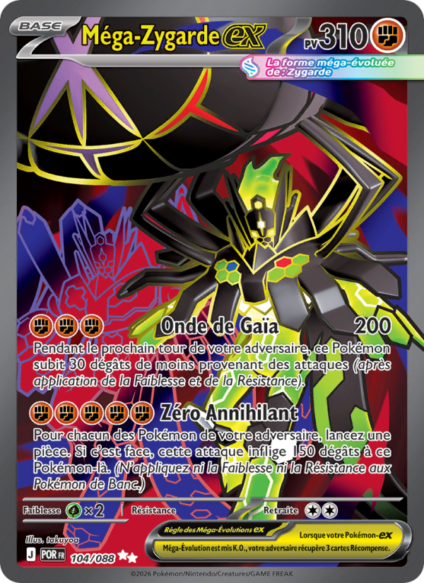 Méga-Zygarde-ex 104 — Optimale Ordnung (French Pokémon TCG card)