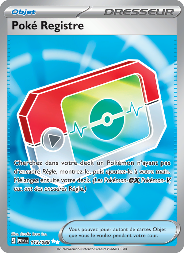 Poké Registre 113 — Optimale Ordnung (French Pokémon TCG card)