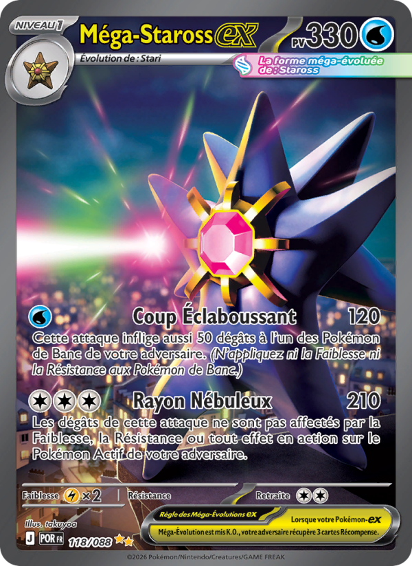 Méga-Staross-ex 118 — Optimale Ordnung (French Pokémon TCG card)