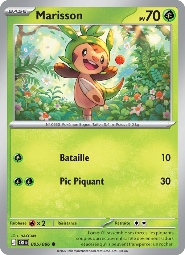Marisson 005 — Wachsendes Chaos (French Pokémon TCG card)