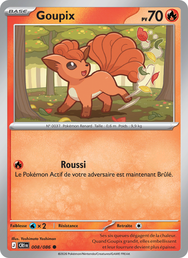 Goupix 008 — Wachsendes Chaos (French Pokémon TCG card)