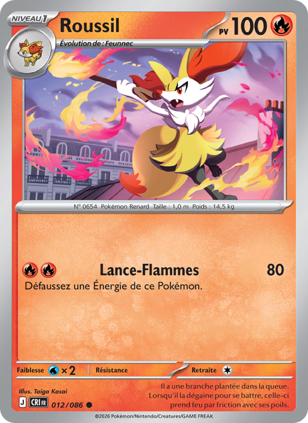 Roussil 012 — Wachsendes Chaos (French Pokémon TCG card)