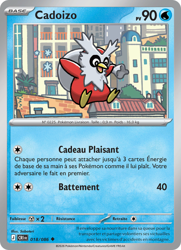 Cadoizo 018 — Wachsendes Chaos (French Pokémon TCG card)