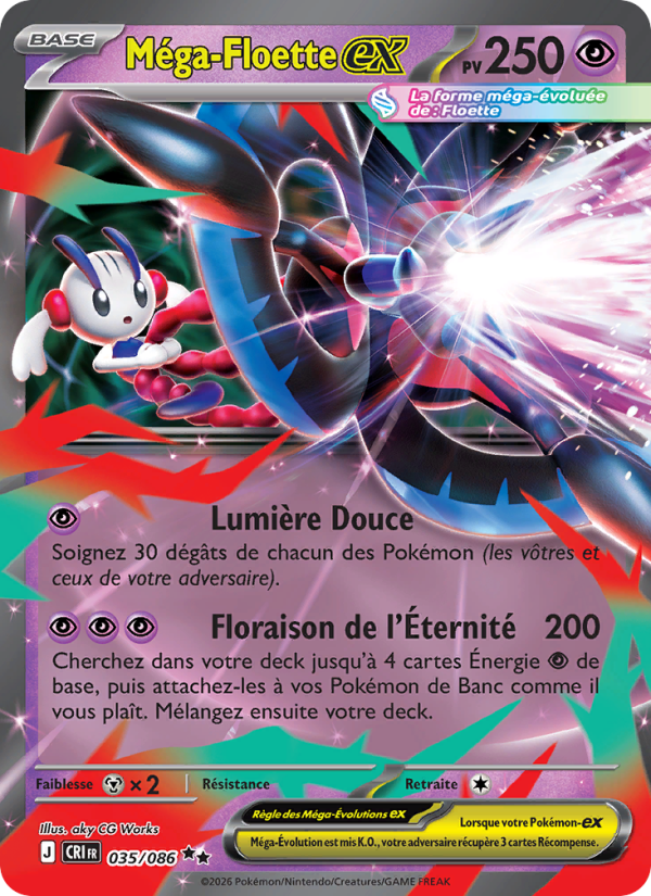 Méga-Floette-ex 035 — Wachsendes Chaos (French Pokémon TCG card)