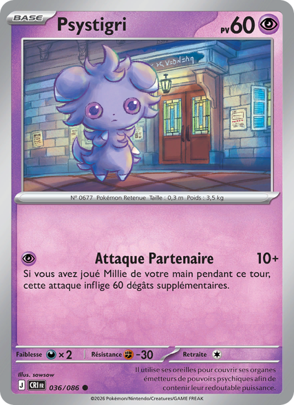 Psystigri 036 — Wachsendes Chaos (French Pokémon TCG card)
