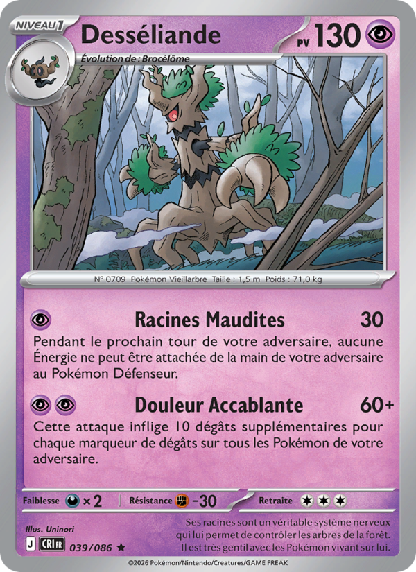 Desséliande 039 — Wachsendes Chaos (French Pokémon TCG card)