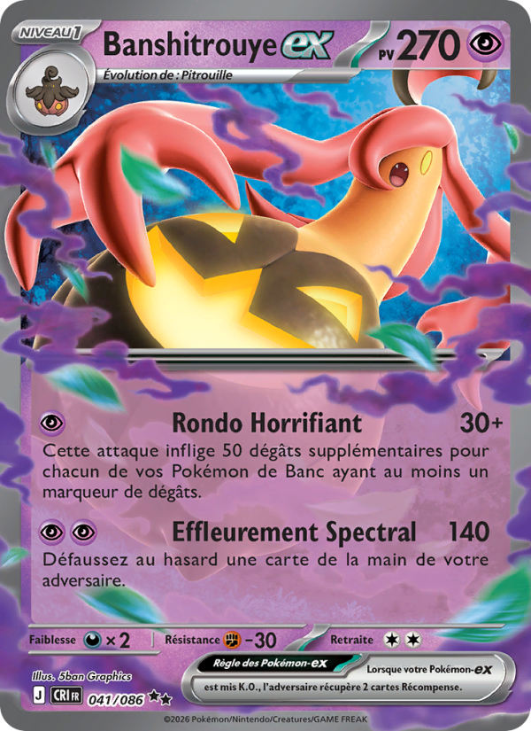 Banshitrouye-ex 041 — Wachsendes Chaos (French Pokémon TCG card)