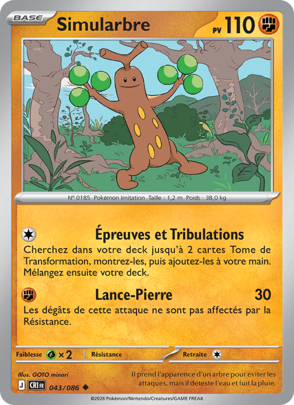 Simularbre 043 — Wachsendes Chaos (French Pokémon TCG card)