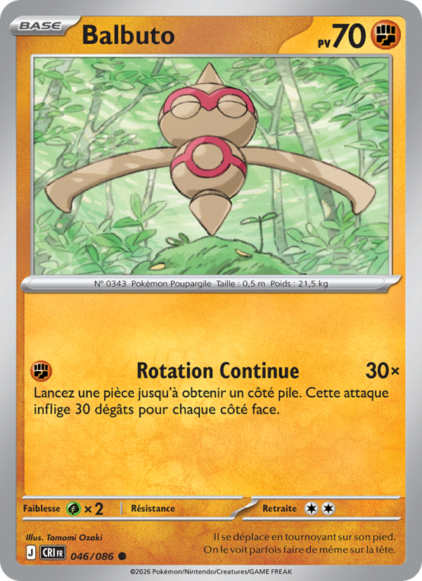 Balbuto 046 — Wachsendes Chaos (French Pokémon TCG card)
