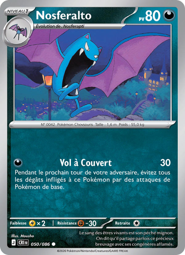 Nosferalto 050 — Wachsendes Chaos (French Pokémon TCG card)