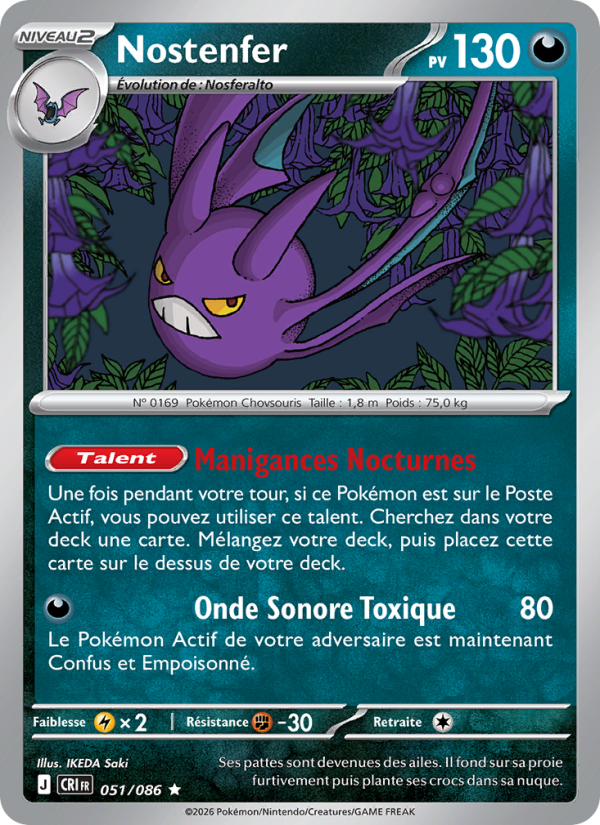 Nostenfer 051 — Wachsendes Chaos (French Pokémon TCG card)