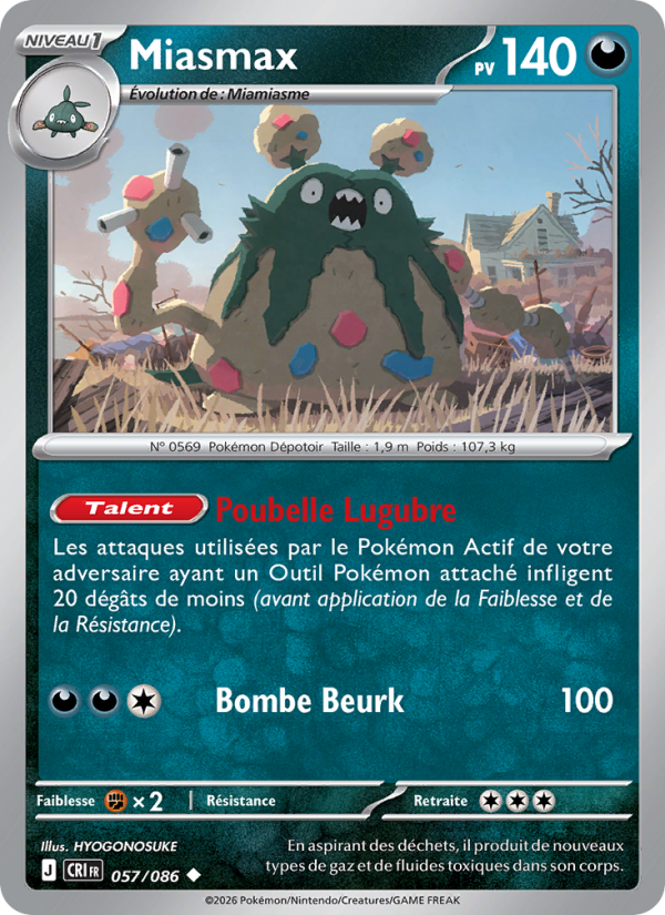 Miasmax 057 — Wachsendes Chaos (French Pokémon TCG card)