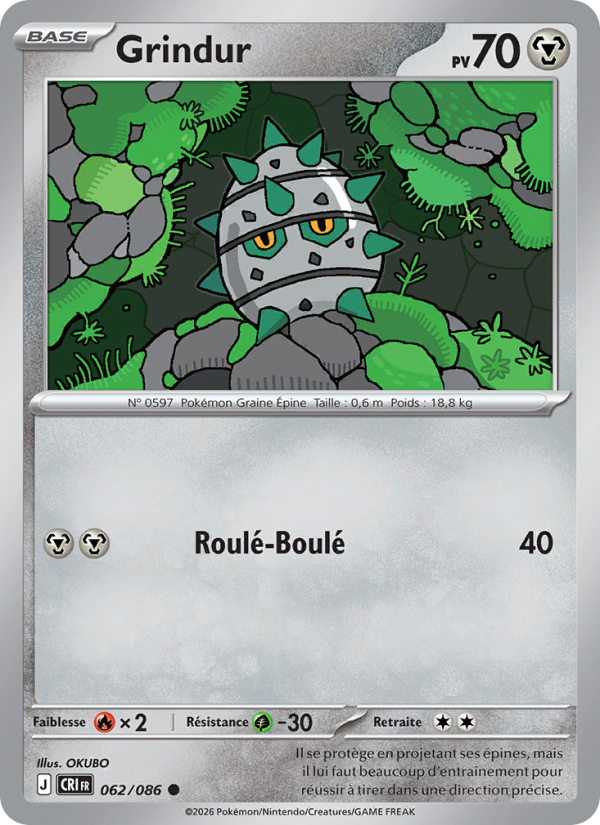 Grindur 062 — Wachsendes Chaos (French Pokémon TCG card)