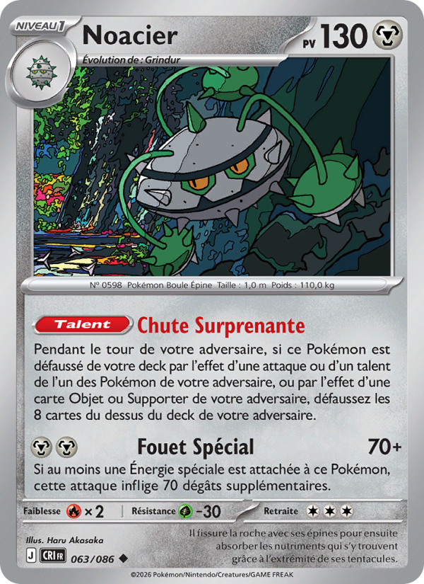 Noacier 063 — Wachsendes Chaos (French Pokémon TCG card)