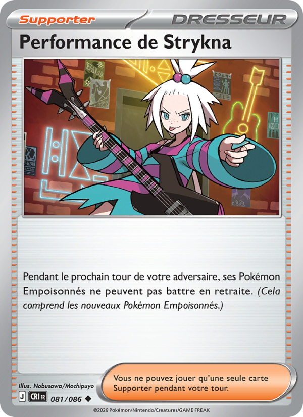 Performance de Strykna 081 — Wachsendes Chaos (French Pokémon TCG card)