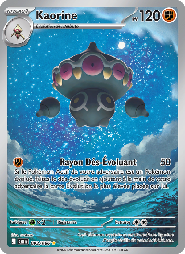 Kaorine 092 — Wachsendes Chaos (French Pokémon TCG card)