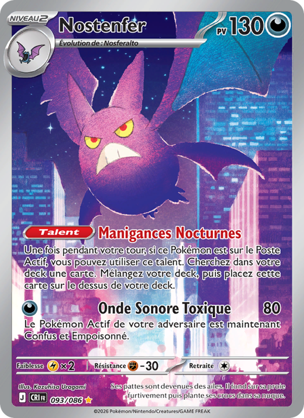 Nostenfer 093 — Wachsendes Chaos (French Pokémon TCG card)
